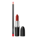 Kit M·A·C MACximal Overstatement + Lip Pencil Ruby Woo, 2 produtos.