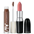 Kit M·A·C Lustreglass Ellout + Lipglass Airshine Quality, 2 produtos.