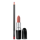 Kit M·A·C Lustreglass Thanks It's M·A·C + Lip Pencil Brick, 2 produtos.