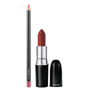 Kit M·A·C Lustreglass PDA + Lip Pencil Soar, 2 produtos.
