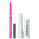 Kit M·A·C Squirt Clear + Lipglazer Glossy Liner Candy Yum Yum, 2 produtos.