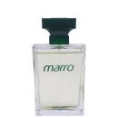 Frasco de perfume Chlorophylla da marca Marro, com embalagem de vidro transparente e tampa verde escura. O rótulo apresenta o nome da marca em letras verdes.