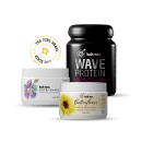 Kit Kah-Noa Wave Protein + Nutri-Shake + Butterflower, 3 produtos.