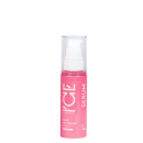 Frasco de soro para cabelos da marca Ice Professional, com rótulo rosa e branco, contendo texto "Keep my color serum".