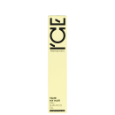 Frasco de pré-xampu em embalagem retangular amarela com texto preto "TAME MY HAIR" e "ICE PROFESSIONAL" na parte superior.