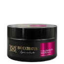 Embalagem preta com rótulo em dourado e rosa da marca Bio Extratus, contendo uma máscara capilar da linha Colorante Marsala.