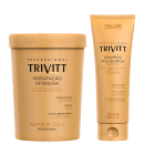 Uma máscara capilar de hidratação intensiva com 1Kg e um shampoo pós-química de 250ml.