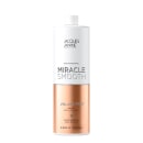 Frasco branco da linha Miracle Smooth da Jacques Janine Professionnel, com rótulo destacando o nome do produto e informações sobre o tratamento anti-frizz e óleo de coco.