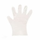 Luva Descartável Santa Clara Plástica Leitosa, 100 unidades.