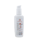 O rótulo indica que o produto é um cosmoblod com fator de proteção solar 75, com duração de 18 horas e contém DMAE. Também menciona que o produto é indicado para rosto, pescoço e corpo.