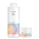 Kit Wella Professionals Color Motion+ com shampoo de litro e máscara capilar.
