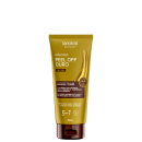 O produto apresentado é uma máscara facial da marca Labotrat, chamada "Peel Off Ouro". A embalagem é um tubo de cor amarela, com o nome do produto e algumas informações sobre seus benefícios impressos. Volume de 60g.