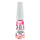 Esmalte à base de água da marca Amusant, na cor rosa, com rótulo apresentando a personagem Princesinha Valentina. Frasco plástico branco com tampa.