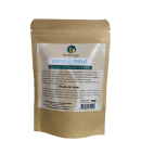 A imagem mostra um pacote de um produto da marca Oleoterapia Brasil chamado "Argila Azul". O pacote é feito de papel kraft e tem um peso de 50g.