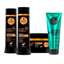 Kit Haskell com shampoo, máscara e condicionador Cavalo Forte + Acidificante