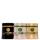 Kit Haskell Ora Pro-Nóbis + Cavalo Forte + Murumuru, 3 produtos.