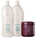 A imagem mostra Senscience Silk Moisture Shampoo + Condicionador 1L + Inner Restore Intensif 500ml
