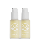 Dois frascos brancos de Booster da marca Beyoung, com 30ml cada