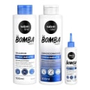 Tratamento para Crescer Cabelo Rápido S.O.S Bomba Original com Tônico Salon Line, com shampoo 300ml, condicionador 300ml e tônico capilar 100ml