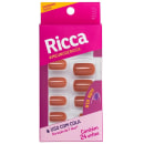 Unhas postiças Quadrado Curto, da marca Ricca.