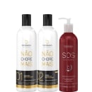 Shampoo e Alisante Borabella Não Chore Mais 2x350ml + SOS Reconstrutor 240ml