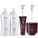 Kit Senscience Balance Shampoo 1L e Condicionador 1L + Inner Intensif 500g e Inner Moisturizing 200ml + Válvulas Pump