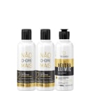 Kit com redutores de volume Não Chore Mais e neutralizante capilar NeutraQuimic, da marca Borabella.
