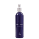 Creme corporal Volcano da marca Thera Cosméticos. Embalagem em frasco plástico azul escuro com tampa dosadora branca. Aparece o nome "Volcano creme corporal" e o logotipo da marca Thera. Volume de 240ml indicado na embalagem.
