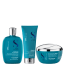 Kit Alfaparf Semi di Lino Curls Enhancing Trio Home Care, 3 produtos.