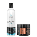 Kit da marca Borabella com Selagem 3D Semi Definitiva Orgânica 350ml + Máscara Capilar Super Pós-Química Day Use 300g