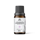 Frasco de óleo essencial de lavanda da marca Don Alcides, com rótulo branco e preto, contendo 10 ml do produto. O frasco possui tampa plástica preta com ranhuras verticais.