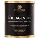 A imagem mostra uma lata de suplemento com rótulo preto.