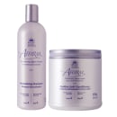 Kit com condicionador e máscara capilar Affirm da marca Avlon.