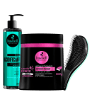 Kit Haskell Acidificante + Cavalo Forte Hidra + Escova Mágica, 3 produtos.