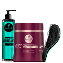 Kit Haskell Acidificante + Quina Rosa + Escova Mágica, 3 produtos.