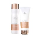 Kit com shampoo e condicionador Fusion, da marca Wella Professionals.