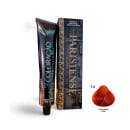 A imagem mostra produtos de coloração de cabelo profissional da marca Paris Cosmetics. Há uma caixa retangular exibindo o logotipo e nome "Paris Cosmetics". Ao lado está um tubo preto brilhante com a mesma marca impressa, contendo o creme colorante.