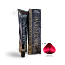 A imagem mostra produtos de coloração de cabelo profissional da marca Paris Cosmetics. Há uma caixa retangular exibindo o logotipo e nome "Paris Cosmetics". Ao lado está um tubo preto brilhante com a mesma marca impressa, contendo o creme colorante.