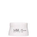 A imagem mostra um pote redondo branco com a marca, tipo do produto e volumetria escrito em preto.