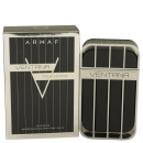Frasco de perfume masculino Armaf Ventana, com embalagem em preto e branco, contendo texto com o nome do produto e indicação "pour homme". O frasco possui formato retangular com listras verticais.