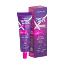 A imagem mostra caixa e bisnaga da Máscara Capilar Novex Sonho Meu Recarga Noturna, da marca Embelleze. Os produtos têm embalagem roxa com detalhes em rosa. Destaca benefícios para o cabelo durante a noite, como hidratação, recuperação e nutrição profunda