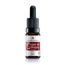 Frasco de vidro marrom com conta-gotas preto contendo óleo essencial da marca Phytoterápica, com rótulo vermelho e branco exibindo o nome "Sangue de Dragão" e informações sobre o produto.