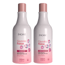 Kit com shampoo e condicionador Glycolic Force, da marca Inoar.