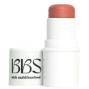 Produto de beleza em formato de bastão, com embalagem branca e rótulo preto com a inscrição "BBS stick multifuncional". O produto apresenta uma cor rosada na ponta, sugerindo tratar-se de um item cosmético.