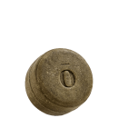 Shampoo em barra com a letra "O" gravada, em embalagem rústica e texturizada, em tons de marrom e bege, produto da linha Fitō.