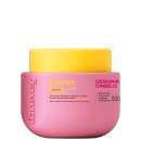 Máscara capilar rosa da linha Forever Liss, com embalagem em formato de pote e rótulo destacando os ingredientes Niacinamida, D-Pantenol, Colágeno e Aminoácidos.