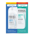 Kit com loção hidratante e sabonete líquido Fisiogel da linha Terapia de Hidratação Diária.