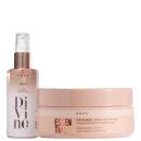 Máscara capilar da linha Essential e sérum capilar da linha Divine de Braé.