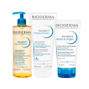 Kit Corporal Bioderma Atoderm - Óleo de Banho  200ml e Creme Corporal 200ml e Creme para Mãos e Unhas 50ml
