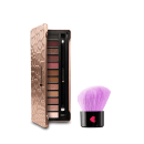 Kit Paleta de Sombras Adoro Roses e Pincel Multiuso Lilás Roxo